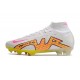 Nike Air Zoom Mercurial Superfly IX Elite FG Vit Blå Gul