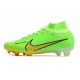 Nike Air Zoom Mercurial Superfly IX Elite FG Grön Gul