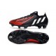 adidas Predator Edge.1 L FG Fotbollsskor Svart Vit Röd