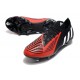 adidas Predator Edge.1 L FG Fotbollsskor Svart Vit Röd