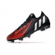 adidas Predator Edge.1 L FG Fotbollsskor Svart Vit Röd