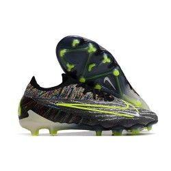 Nike Gripknit Phantom GX Elite FG Link - Svart Neon Vit Blå
