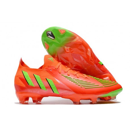 adidas Predator Edge.1 L FG Fotbollsskor Game Data - Röd Grön Svart