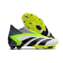 Fotbollsskor adidas Predator Accuracy+ FG Crazyrush - Vit Svart Lucid Lemon