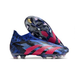 adidas Predator Accuracy+ FG Lucid Blue Team Real Magenta Svart LIMITED EDITION