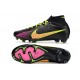 Nike Air Zoom Mercurial Superfly IX Elite FG Svart Rosa Gul