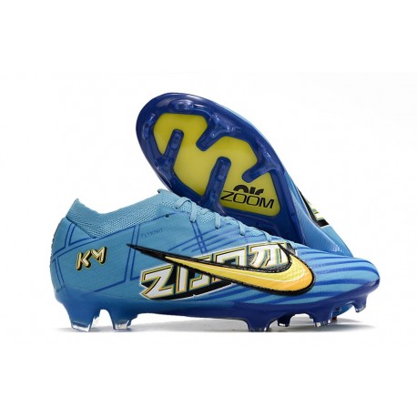 Nike Zoom Mercurial Vapor 15 Elite FG Mbappé Personal Edition - Blå Vit