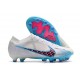 Nike Zoom Mercurial Vapor 15 Elite AG-Pro Vit Blå Rosa Indigo Haze
