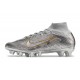 Nike Zoom Mercurial Superfly IX Elite AG Silver