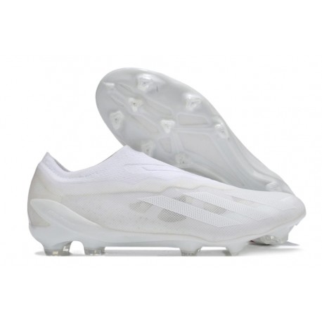 adidas X Crazyfast.1 Laceless FG Pearlized - Vit