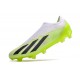 adidas X Crazyfast.1 Laceless FG Crazyrush - Vit Svart Lucid Lemon