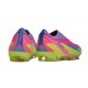adidas X Crazyfast.1 Laceless FG Korean Nights Son - Lucid Lemon Blå Rosa LIMITED EDITION