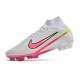 Nike Zoom Mercurial Superfly 9 Elite FG Vit Rosa