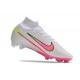Nike Zoom Mercurial Superfly 9 Elite FG Vit Rosa