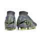 Nike Zoom Mercurial Superfly 9 Elite FG Grå Svart Grön