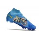 Nike Zoom Mercurial Superfly 9 Elite FG Mbappé Personal Edition - Blå Vit