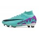 Nike Zoom Mercurial Superfly 9 Elite FG Peak Ready - Turkos Fuchsia Dream Svart Vit