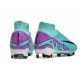 Nike Zoom Mercurial Superfly 9 Elite FG Peak Ready - Turkos Fuchsia Dream Svart Vit