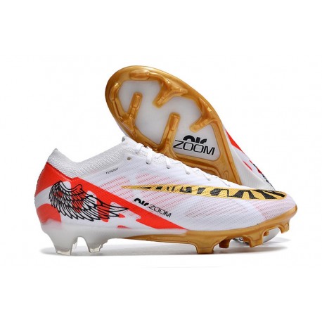 Nike Air Zoom Mercurial Vapor XV Elite FG Vit Svart Röd Guld