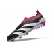 adidas Fotbollsskor Predator Elite Laceless FG Svart Vit Lila