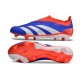 adidas Fotbollsskor Predator Elite Laceless FG Blå Vit Röd 