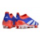 adidas Fotbollsskor Predator Elite Laceless FG Blå Vit Röd 