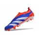 adidas Fotbollsskor Predator Elite Laceless FG Blå Vit Röd 