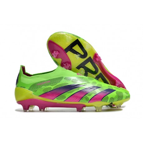 adidas Predator Elite Laceless FG Generation Pred Grön Rosa Lucid Lemon