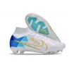 Nike Zoom Mercurial Superfly 9 Elite FG Vit Svart Guld