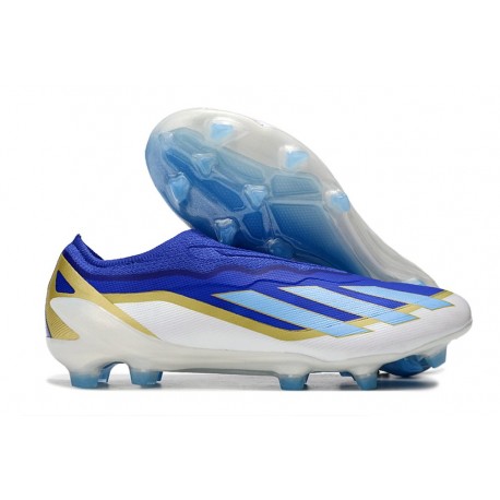 adidas X Crazyfast.1 Laceless FG Messi Spark Gen10s - Lucid Blue Blue Burst Vit