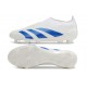 adidas Fotbollsskor Predator Elite Laceless FG Vit Blå