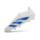 adidas Fotbollsskor Predator Elite Laceless FG Vit Blå