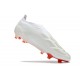 adidas Fotbollsskor Predator Elite Laceless FG Vit Röd 