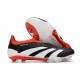 adidas Fotbollsskor Predator Elite Laceless FG Solar Energy Svart Vit Röd
