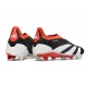 adidas Fotbollsskor Predator Elite Laceless FG Solar Energy Svart Vit Röd