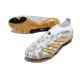 adidas Fotbollsskor Predator Elite Laceless FG Guld Vit Grå