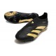 adidas Fotbollsskor Predator Elite Laceless FG Svart Guld 
