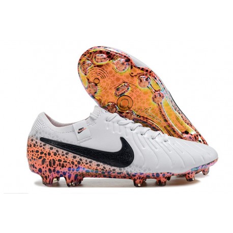 Nike Tiempo Legend X Elite FG Vit Svart Orange