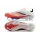 Fotbollsskor för Män Adidas F50+ FG Vit Röd Blå