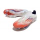 Fotbollsskor för Män Adidas F50+ FG Vit Röd Blå