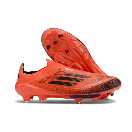 Fotbollsskor för Män Adidas F50+ FG Röd Svart