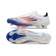 Fotbollsskor för Män Adidas F50+ FG Vit Blå Röd