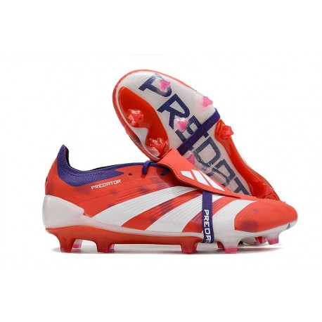 adidas Predator Fold-over Tongue Elite FG Röd Vit