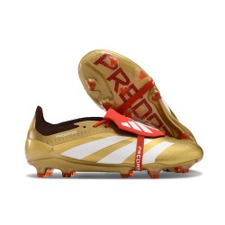 adidas Predator Fold-over Tongue Elite FG Guld Vit Röd