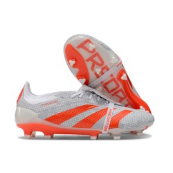 adidas Predator Fold-over Tongue Elite FG Grå Röd 