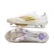 Fotbollsskor för Män Adidas F50+ FG Vit Guld