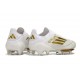 Fotbollsskor för Män Adidas F50+ FG Vit Guld