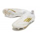 Fotbollsskor för Män Adidas F50+ FG Vit Guld