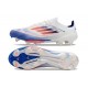 Fotbollsskor för Män Adidas F50+ FG Vit Blå Röd