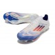 Fotbollsskor för Män Adidas F50+ FG Vit Blå Röd